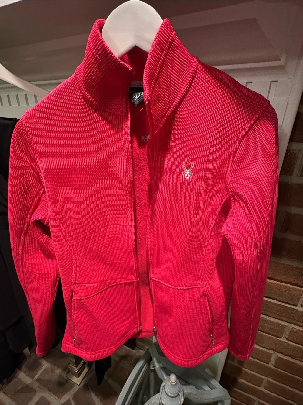 Spyder Pink-Red Zip-Up Performance Puffer Jacket